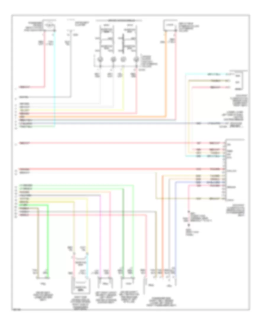 Supplemental Restraints Wiring Diagram 2 of 2 for Lincoln Town Car Executive 2007