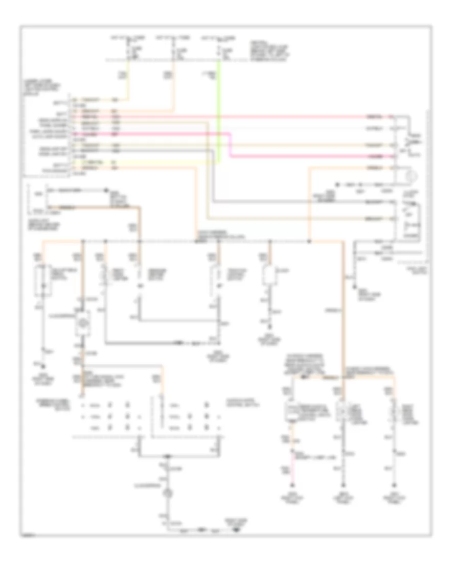 Instrument Illumination Wiring Diagram for Lincoln Town Car Executive 2008