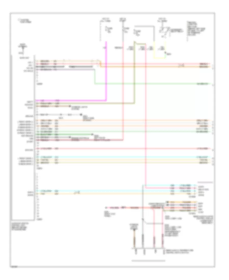 Radio Wiring Diagram 1 of 2 for Lincoln Town Car Signature Limited 2008