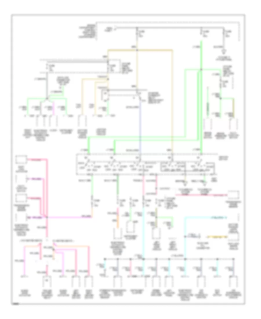 Power Distribution Wiring Diagram 2 of 3 for Lincoln Town Car Executive 1995