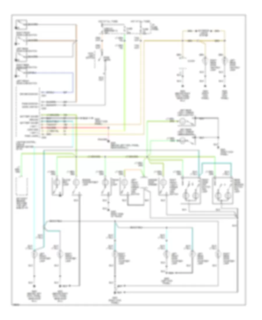 Courtesy Lamps Wiring Diagram for Lincoln Town Car Executive 1996