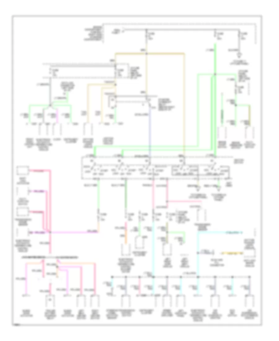 Power Distribution Wiring Diagram 2 of 3 for Lincoln Town Car Executive 1996