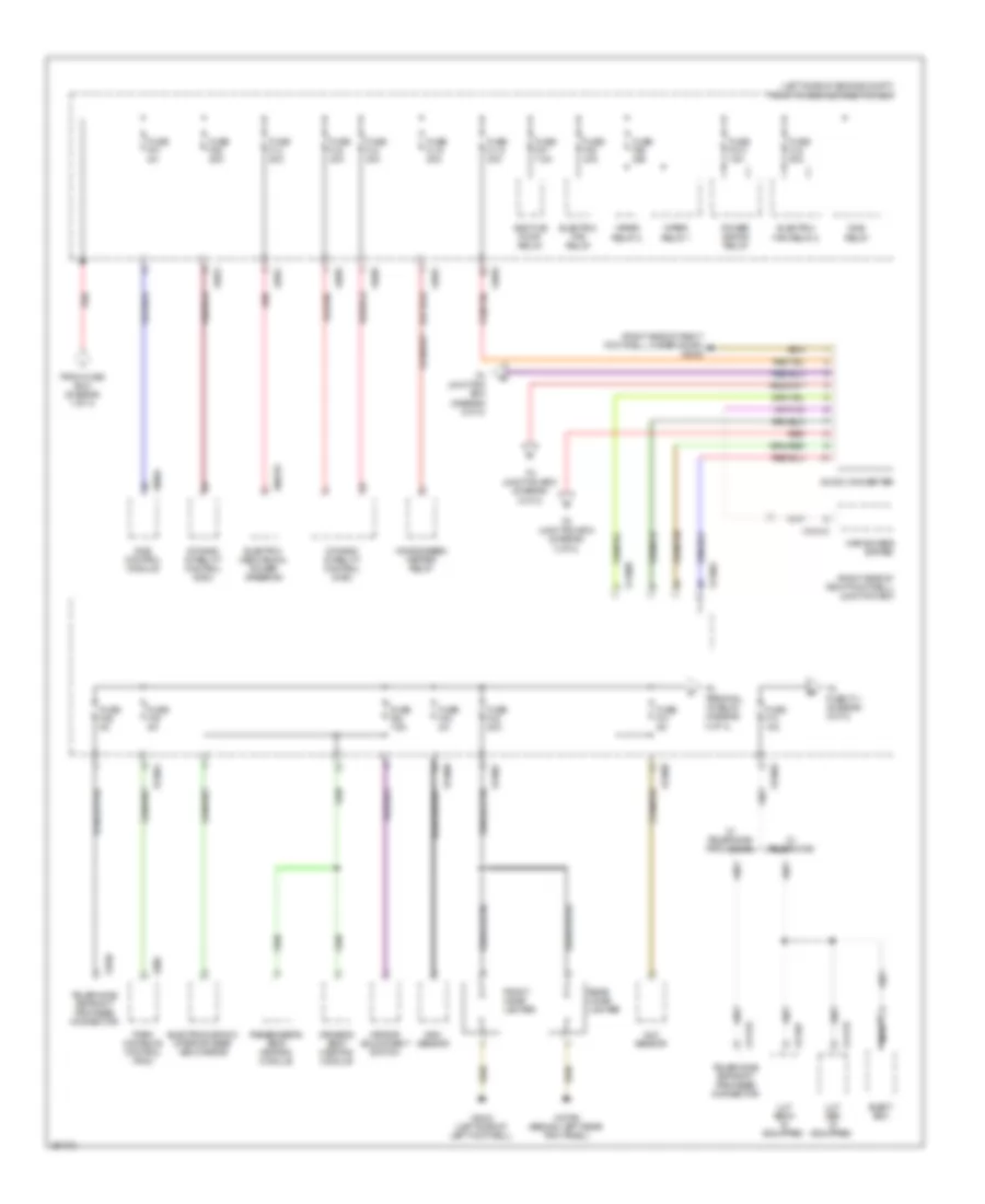 Power Distribution Wiring Diagram Except Convertible 2 of 3 for MINI Cooper 2008
