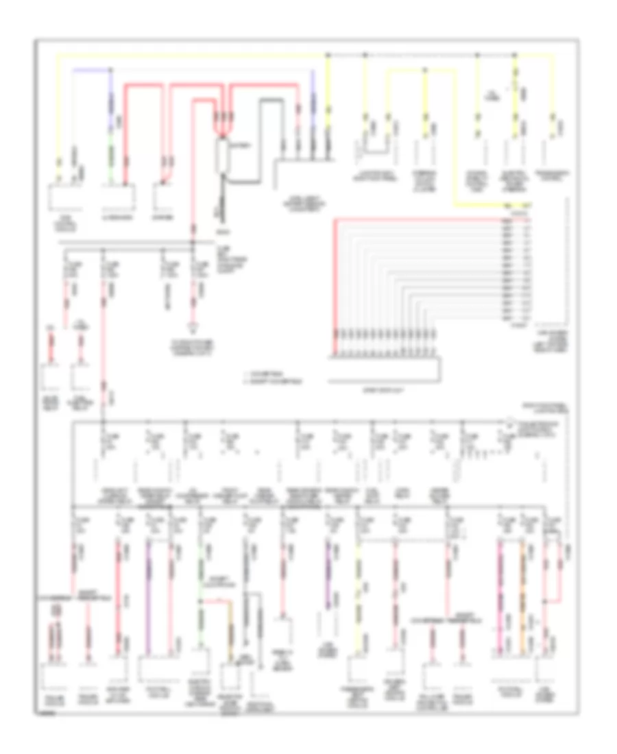 Power Distribution Wiring Diagram 1 of 3 for MINI Cooper 2011