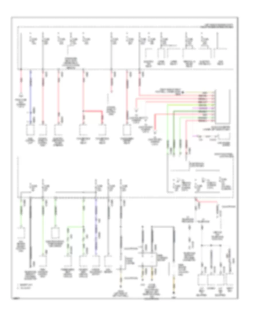 Power Distribution Wiring Diagram 2 of 3 for MINI Cooper 2011