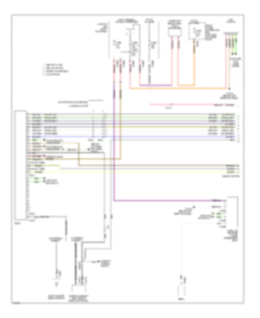 Radio Wiring Diagram without CCC  M ASK with Amplifier 1 of 2 for MINI Cooper 2011