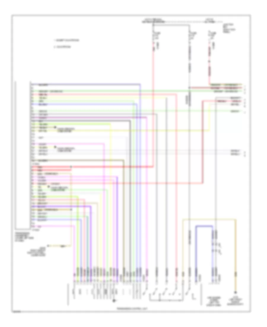 Transmission Wiring Diagram 1 of 2 for MINI Cooper 2011