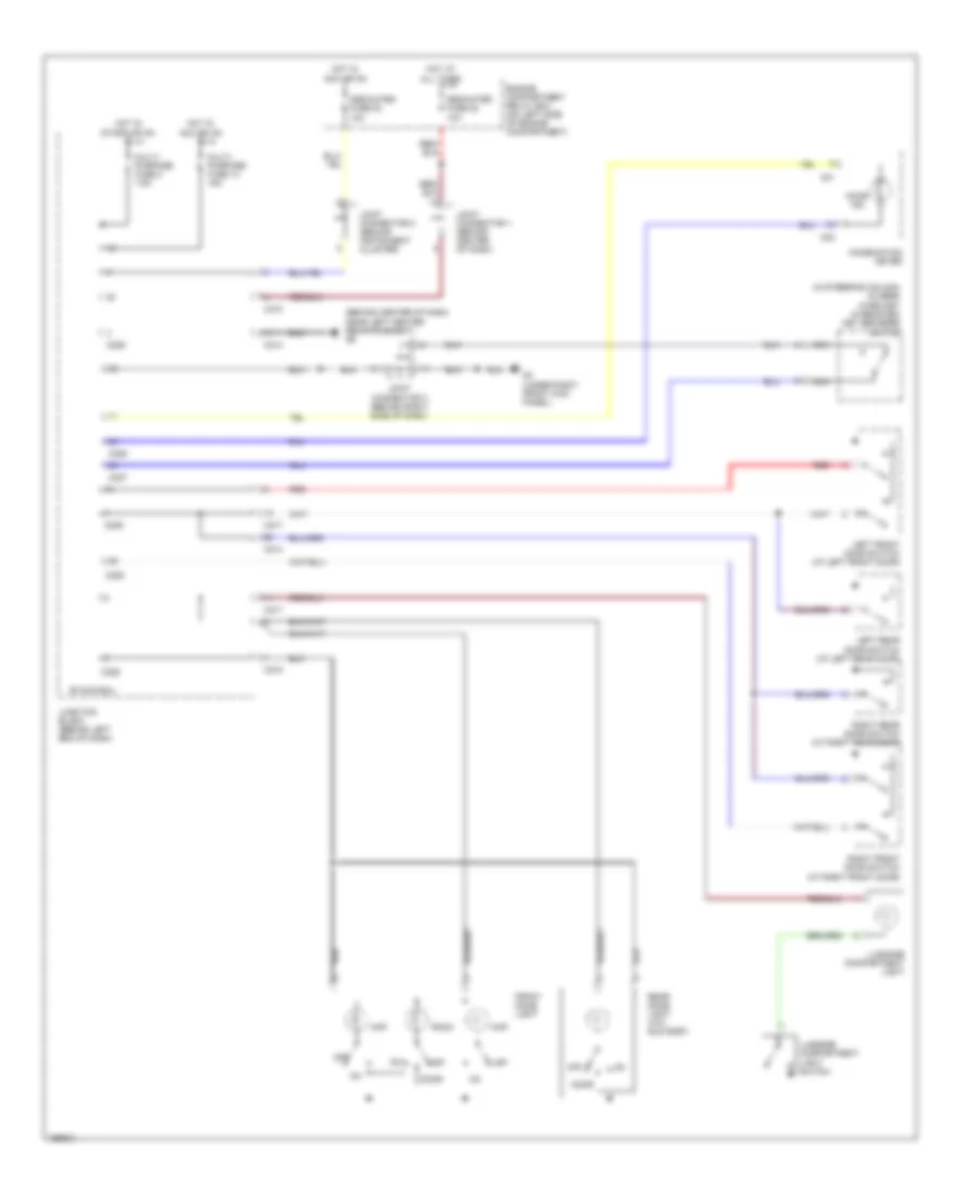Courtesy Lamps Wiring Diagram Except Wagon or Evolution for Mitsubishi Lancer Sportback Ralliart 2004