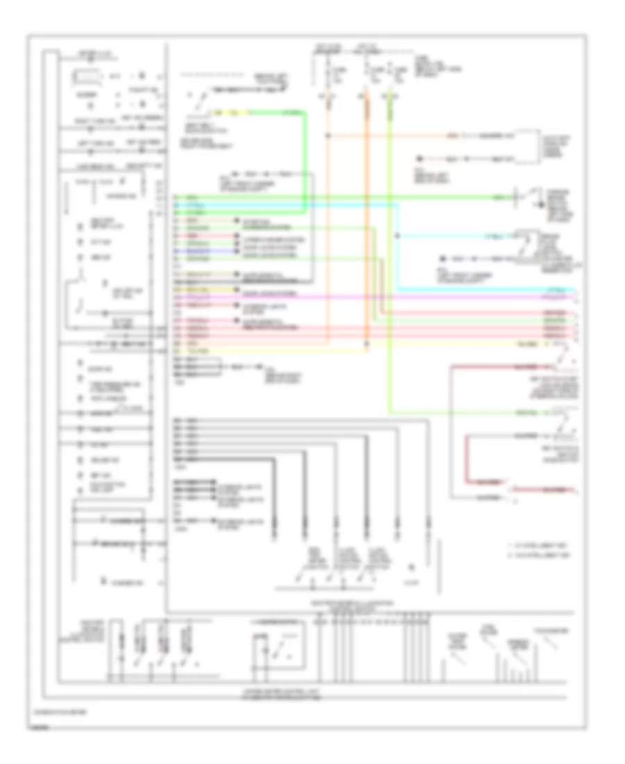 Instrument Cluster Wiring Diagram (1 of 2) for Nissan Murano SL 2007