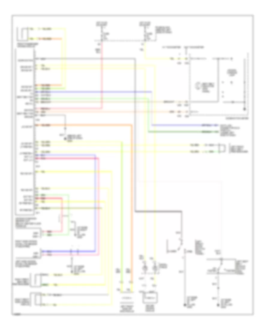 Supplemental Restraint Wiring Diagram for Nissan Sentra GXE 2000