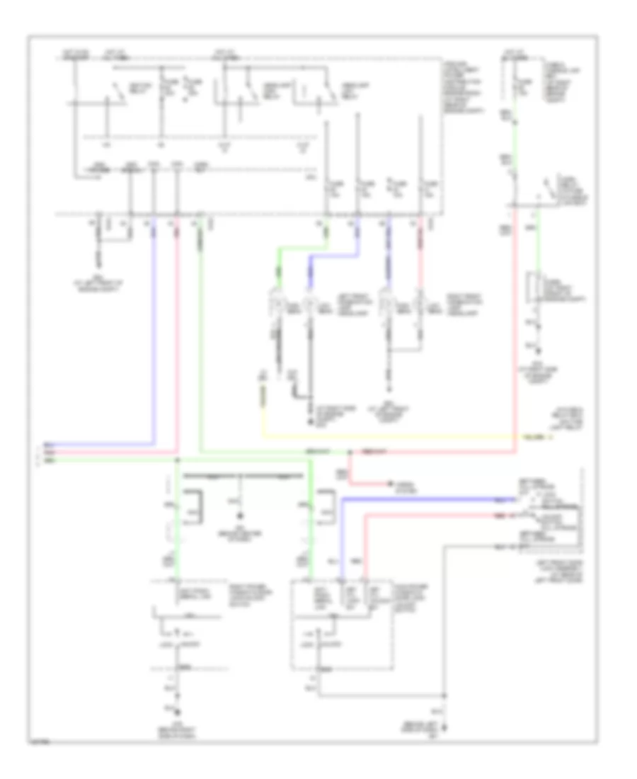 Forced Entry Wiring Diagram Except Crew Cab 2 of 2 for Nissan Titan LE 2009