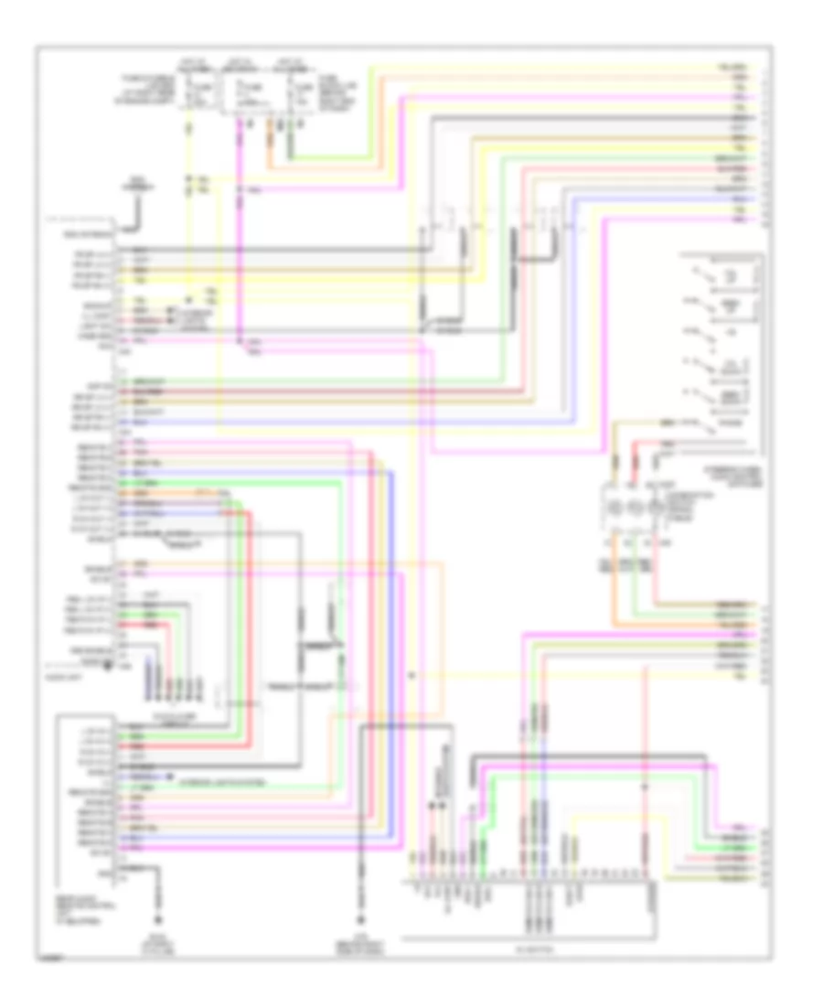 Navigation Wiring Diagram 1 of 5 for Nissan Titan LE 2009