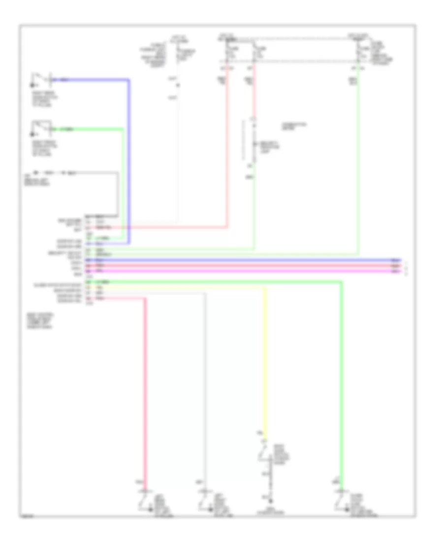 Forced Entry Wiring Diagram 1 of 2 for Nissan Pathfinder SE Off Road 2007