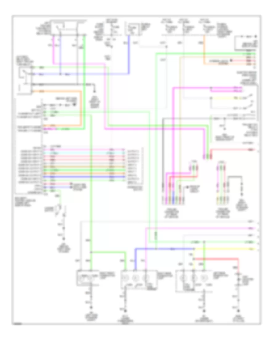Exterior Lamps Wiring Diagram 1 of 2 for Nissan Pathfinder SE Off Road 2007