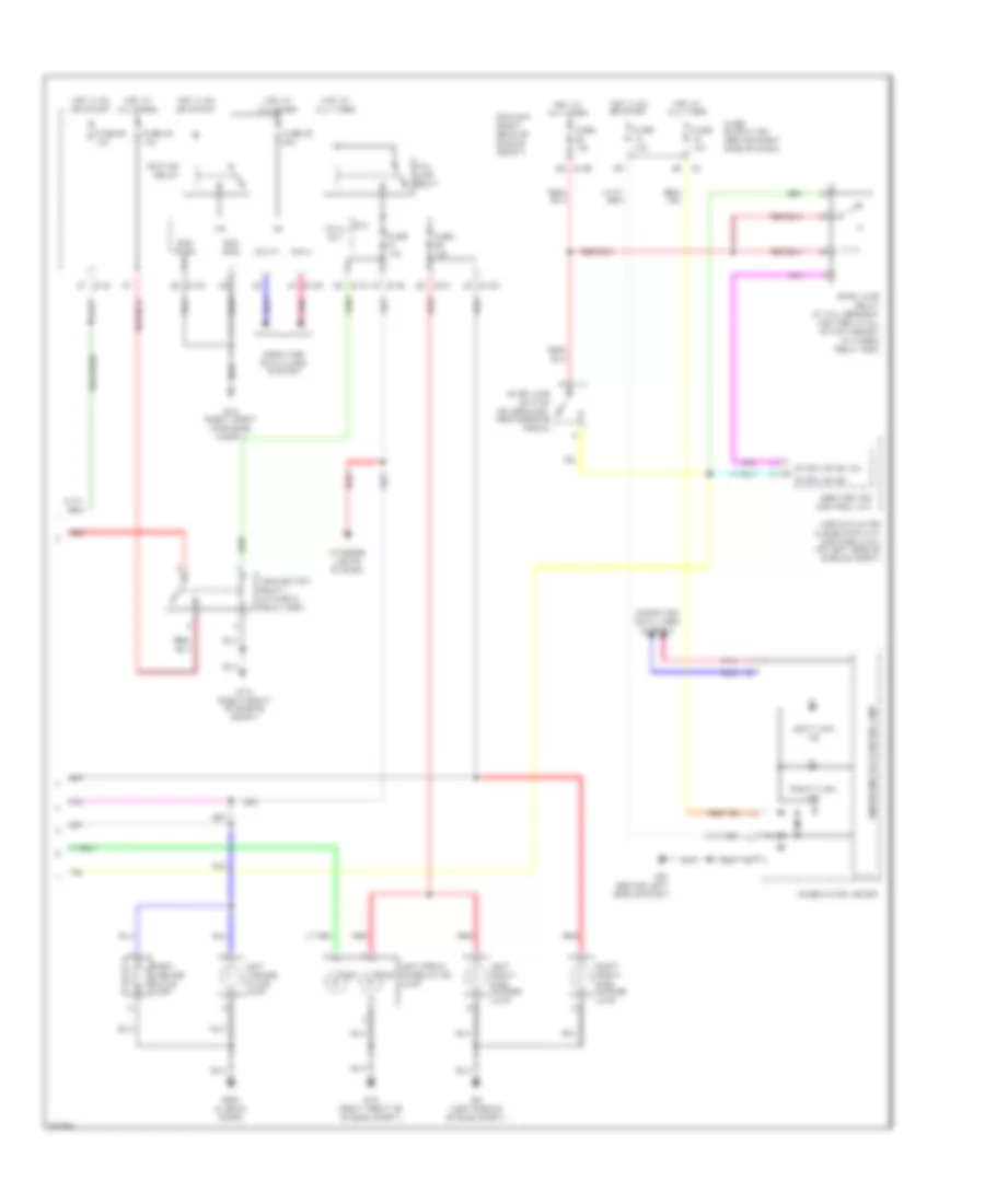 Exterior Lamps Wiring Diagram 2 of 2 for Nissan Pathfinder SE Off Road 2007