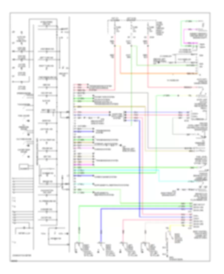Instrument Cluster Wiring Diagram for Nissan Pathfinder SE Off Road 2007