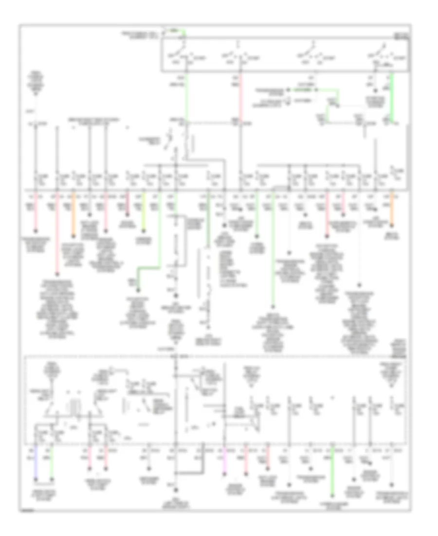 Power Distribution Wiring Diagram 2 of 2 for Nissan Pathfinder SE Off Road 2007