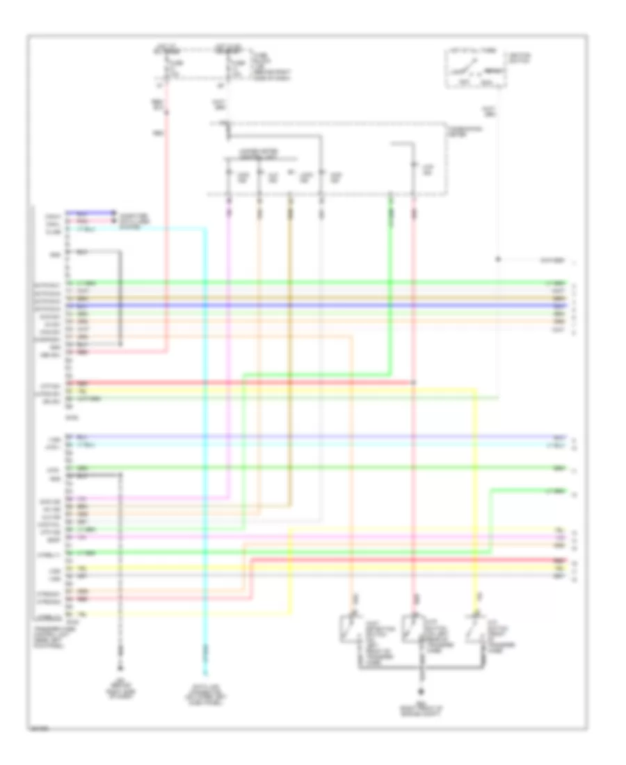 4WD Wiring Diagram Part Time Mode 4WD 1 of 2 for Nissan Pathfinder SE Off Road 2007