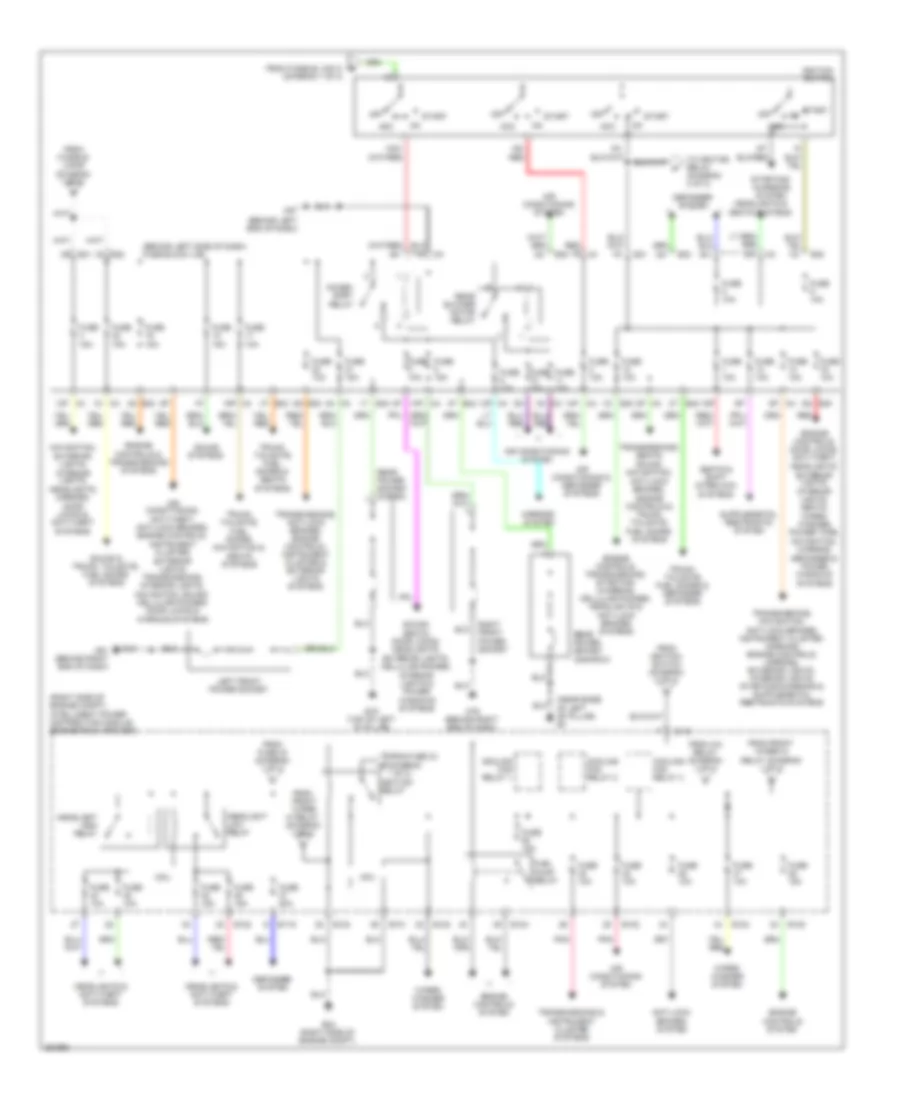 Power Distribution Wiring Diagram 2 of 2 for Nissan Quest SL 2007