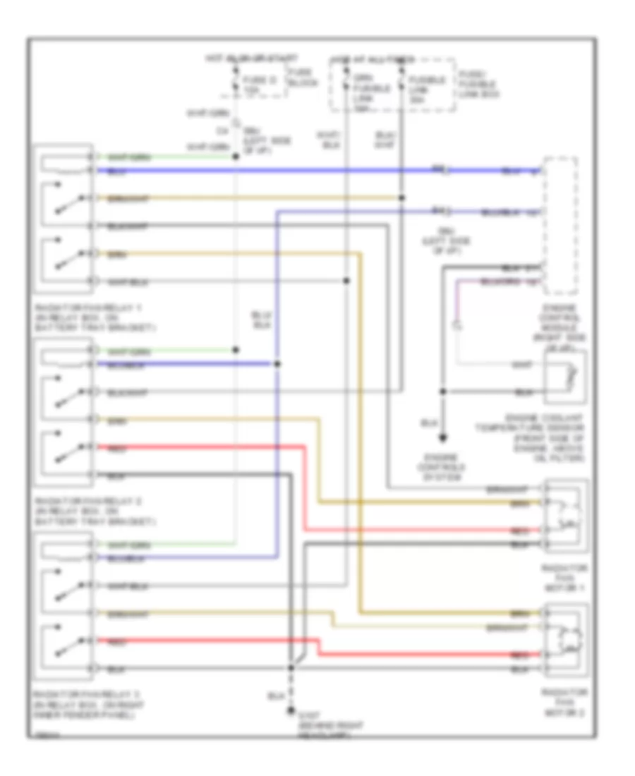 2 0L Cooling Fan Wiring Diagram A T for Nissan NX 1992 2000