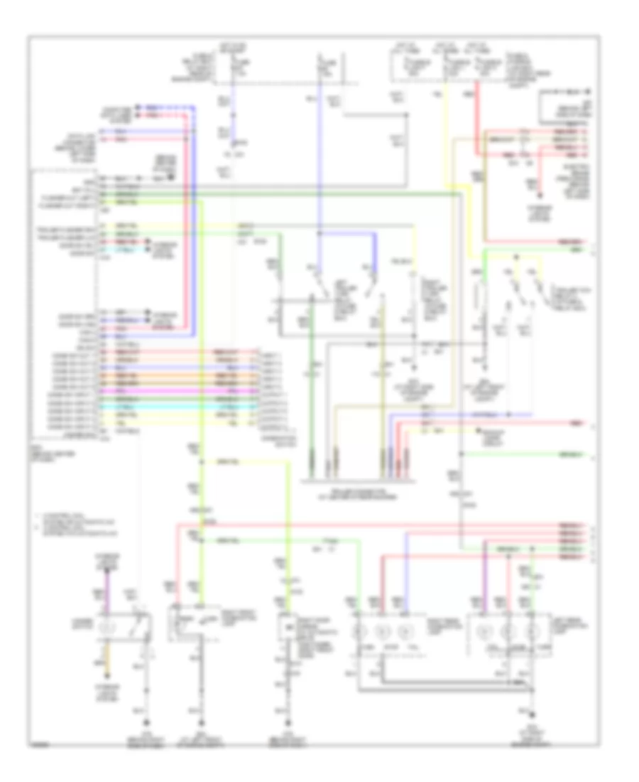 Exterior Lamps  Trailer Connector Wiring Diagram 1 of 2 for Nissan Titan SV 2011