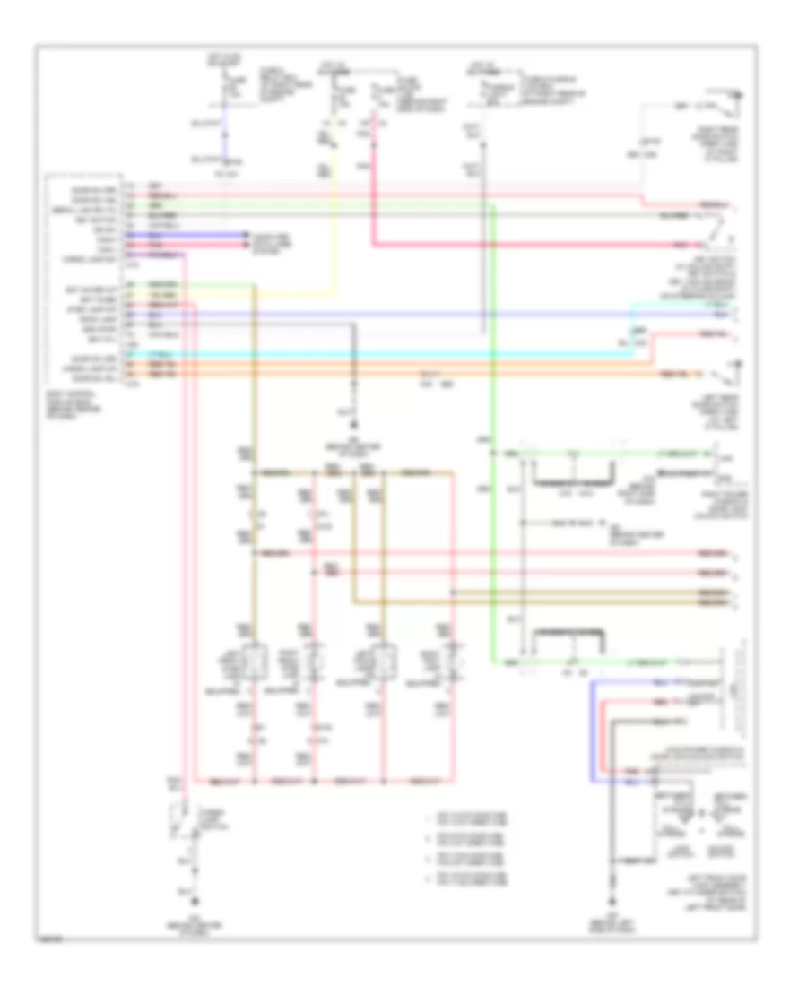 Courtesy Lamps Wiring Diagram 1 of 2 for Nissan Titan SV 2011