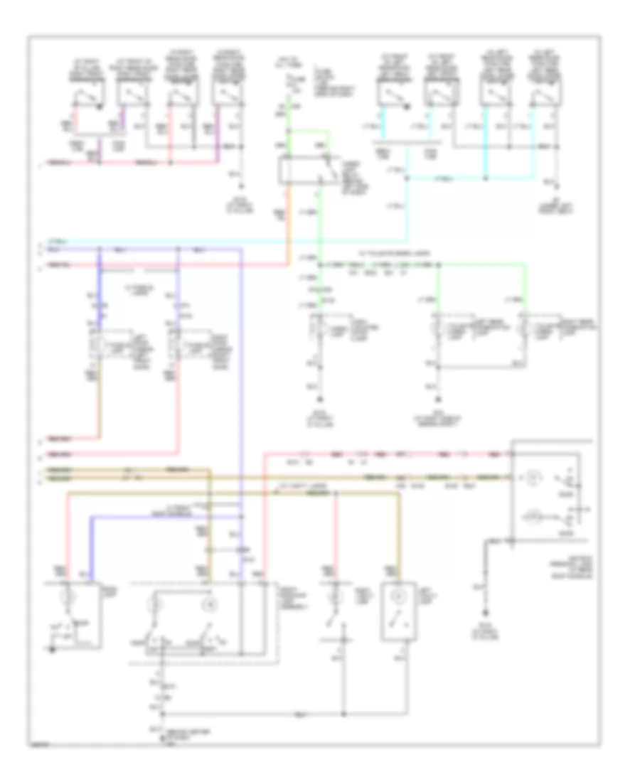 Courtesy Lamps Wiring Diagram 2 of 2 for Nissan Titan SV 2011