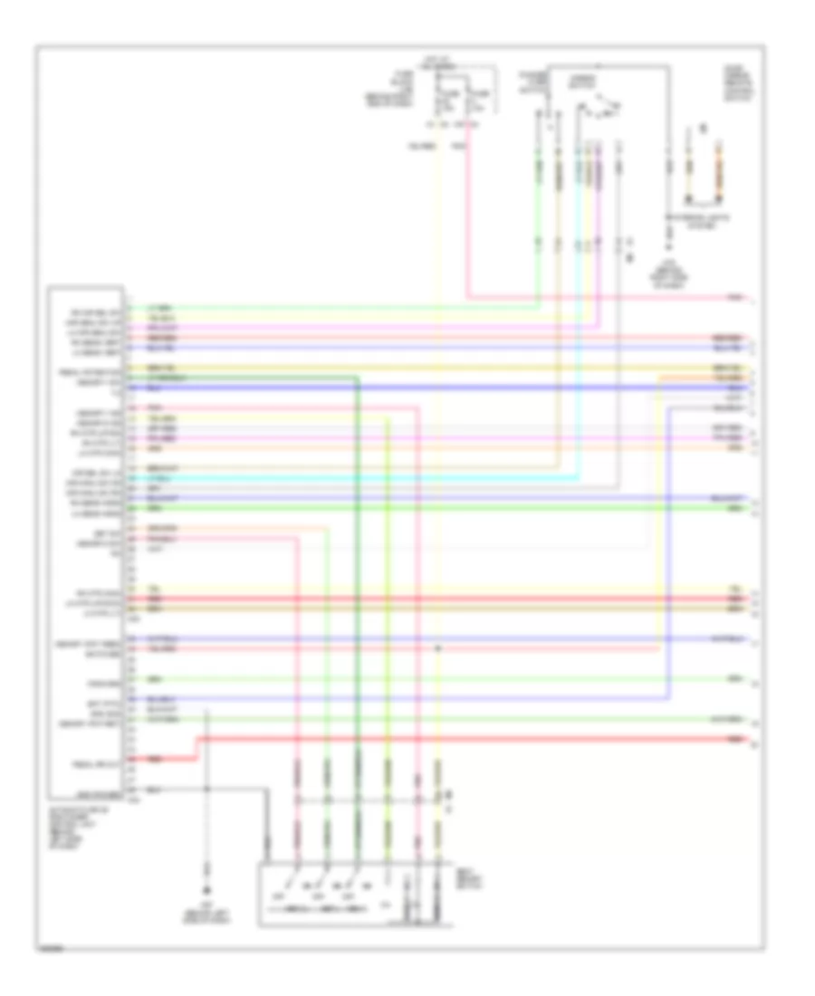 Memory Systems Wiring Diagram 1 of 3 for Nissan Titan SV 2011