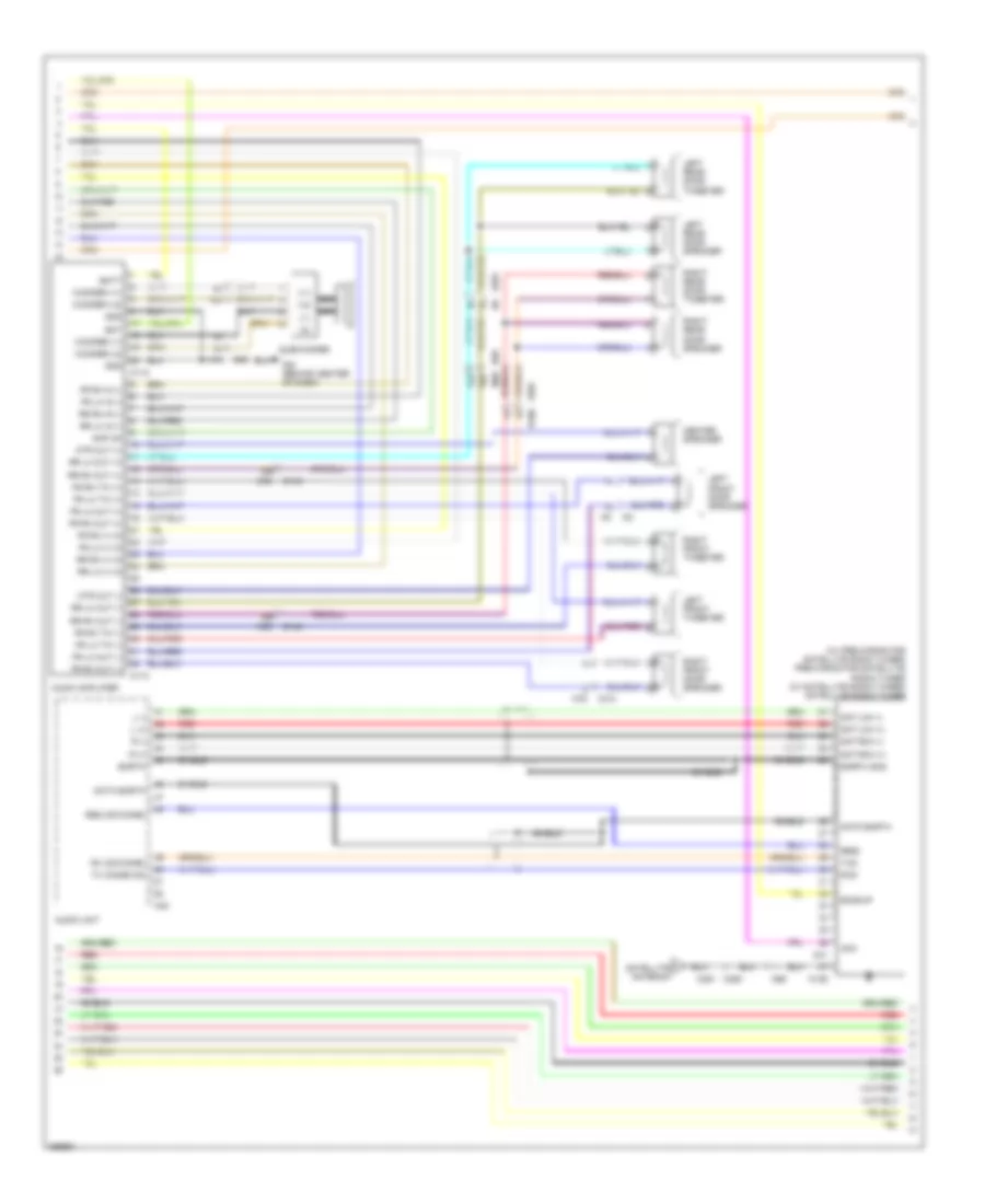 Navigation Wiring Diagram 3 of 5 for Nissan Titan SV 2011