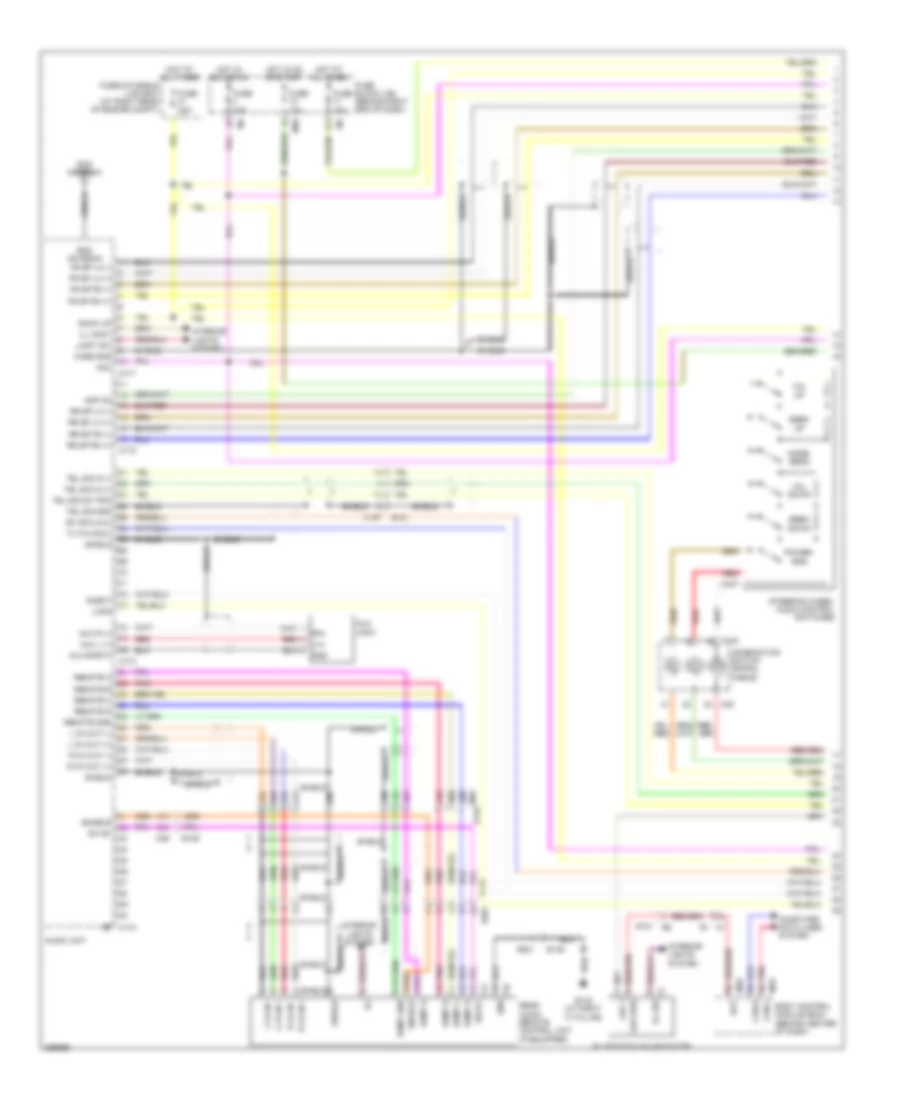 Premium Radio Wiring Diagram without Navigation 1 of 3 for Nissan Titan SV 2011