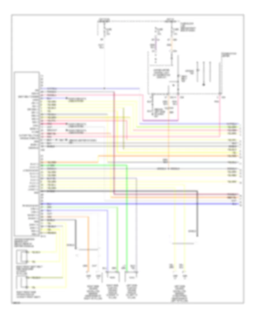Supplemental Restraints Wiring Diagram 1 of 3 for Nissan Titan SV 2011