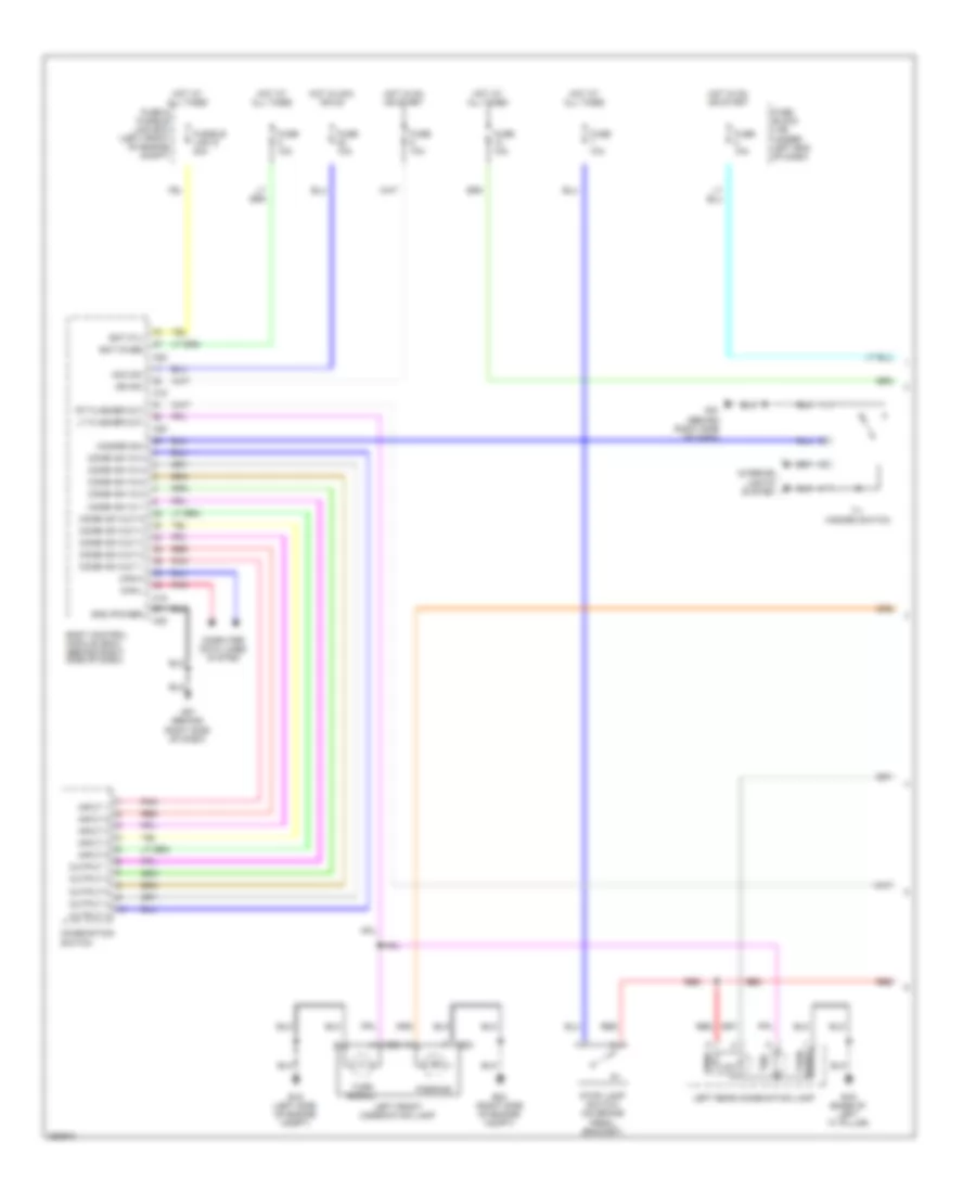 Exterior Lamps Wiring Diagram 1 of 2 for Nissan Versa SL 2009