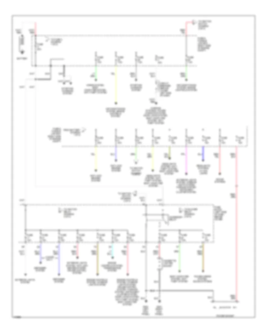 2 4L Power Distribution Wiring Diagram 1 of 2 for Nissan Frontier XE 2001