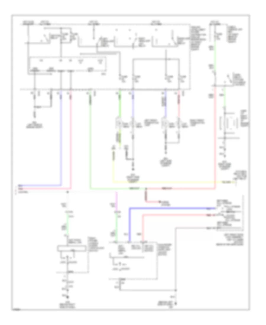 Forced Entry Wiring Diagram 2 of 2 for Nissan Armada SV 2012
