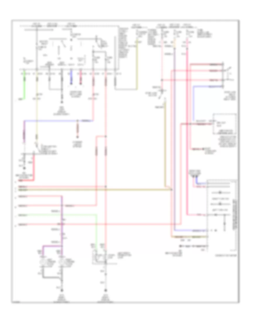 Exterior Lamps  Trailer Connector Wiring Diagram 2 of 2 for Nissan Armada SV 2012