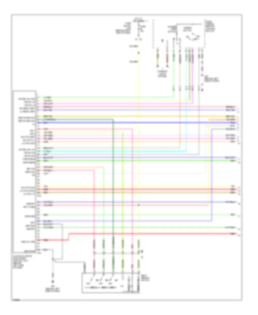 Memory Systems Wiring Diagram 1 of 3 for Nissan Armada SV 2012