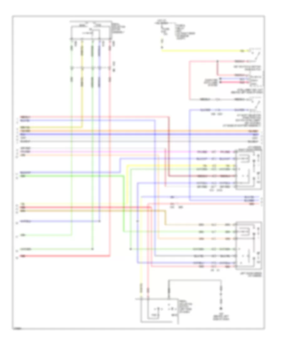 Memory Systems Wiring Diagram 2 of 3 for Nissan Armada SV 2012