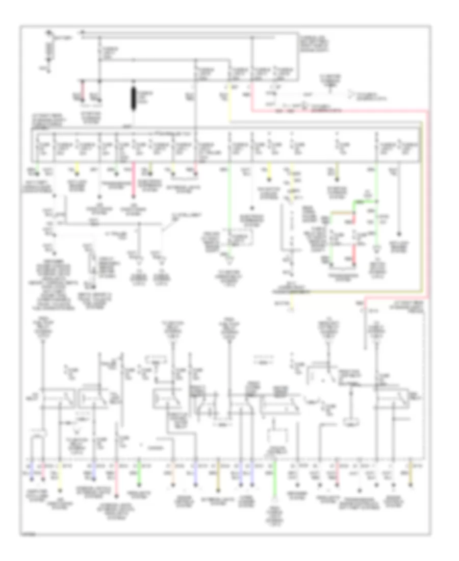 Power Distribution Wiring Diagram 1 of 2 for Nissan Armada SV 2012