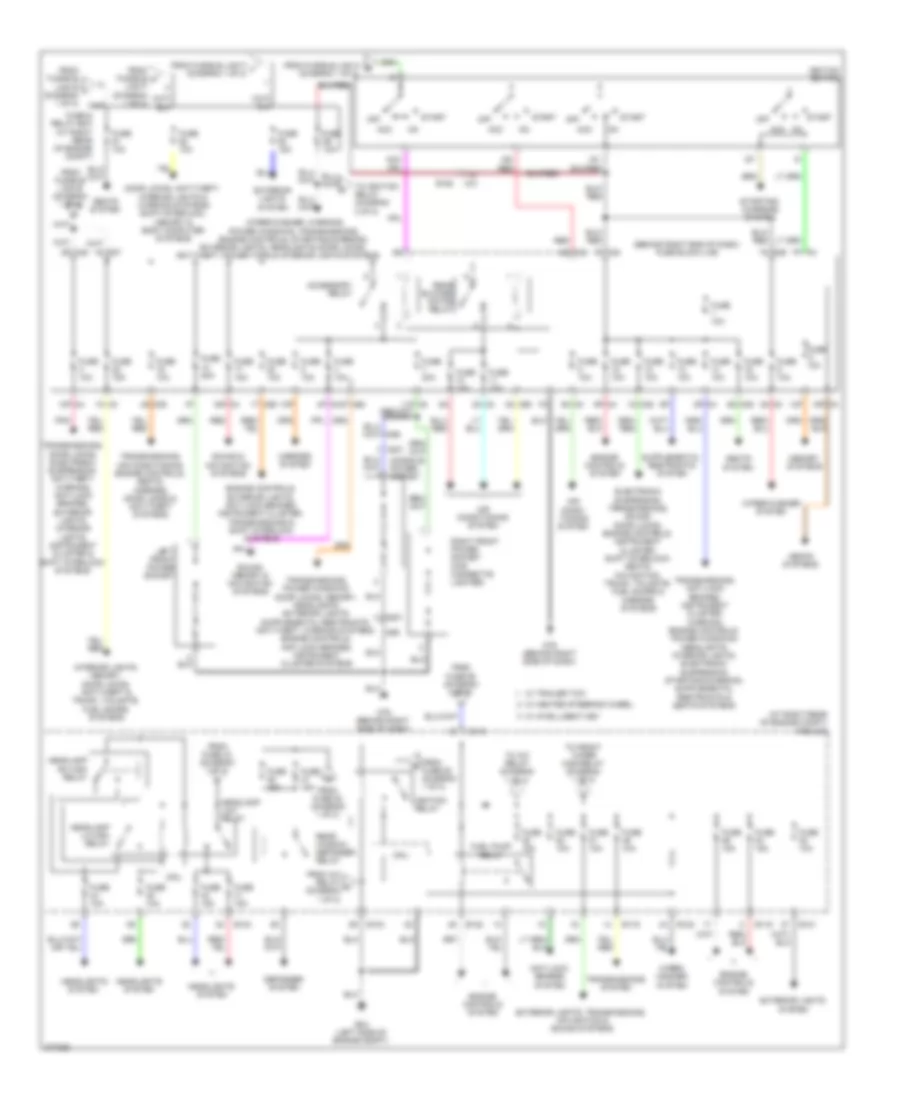 Power Distribution Wiring Diagram 2 of 2 for Nissan Armada SV 2012