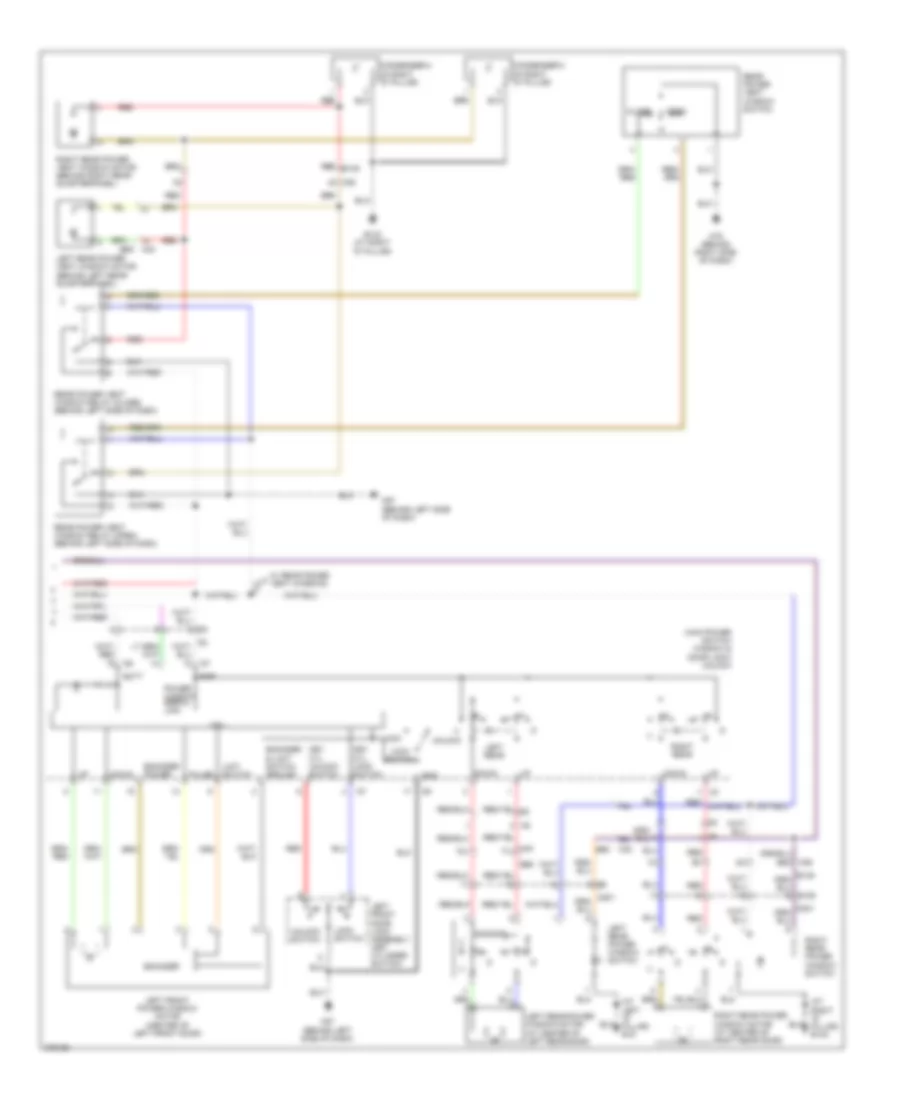Power Windows Wiring Diagram 2 of 2 for Nissan Armada SV 2012