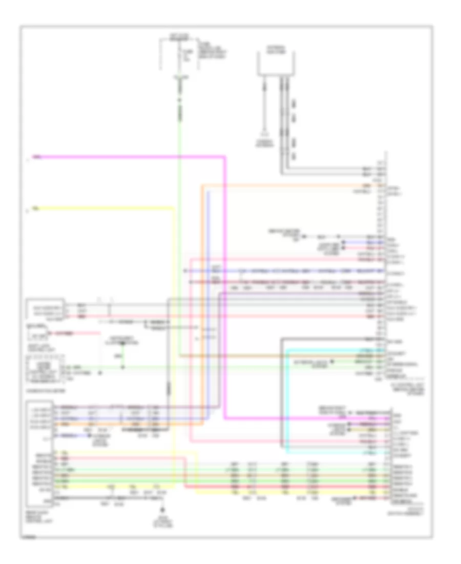 Base Radio Wiring Diagram 3 of 3 for Nissan Armada SV 2012
