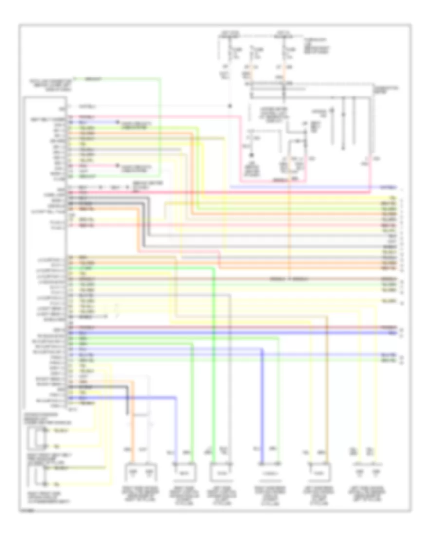 Supplemental Restraints Wiring Diagram 1 of 3 for Nissan Armada SV 2012