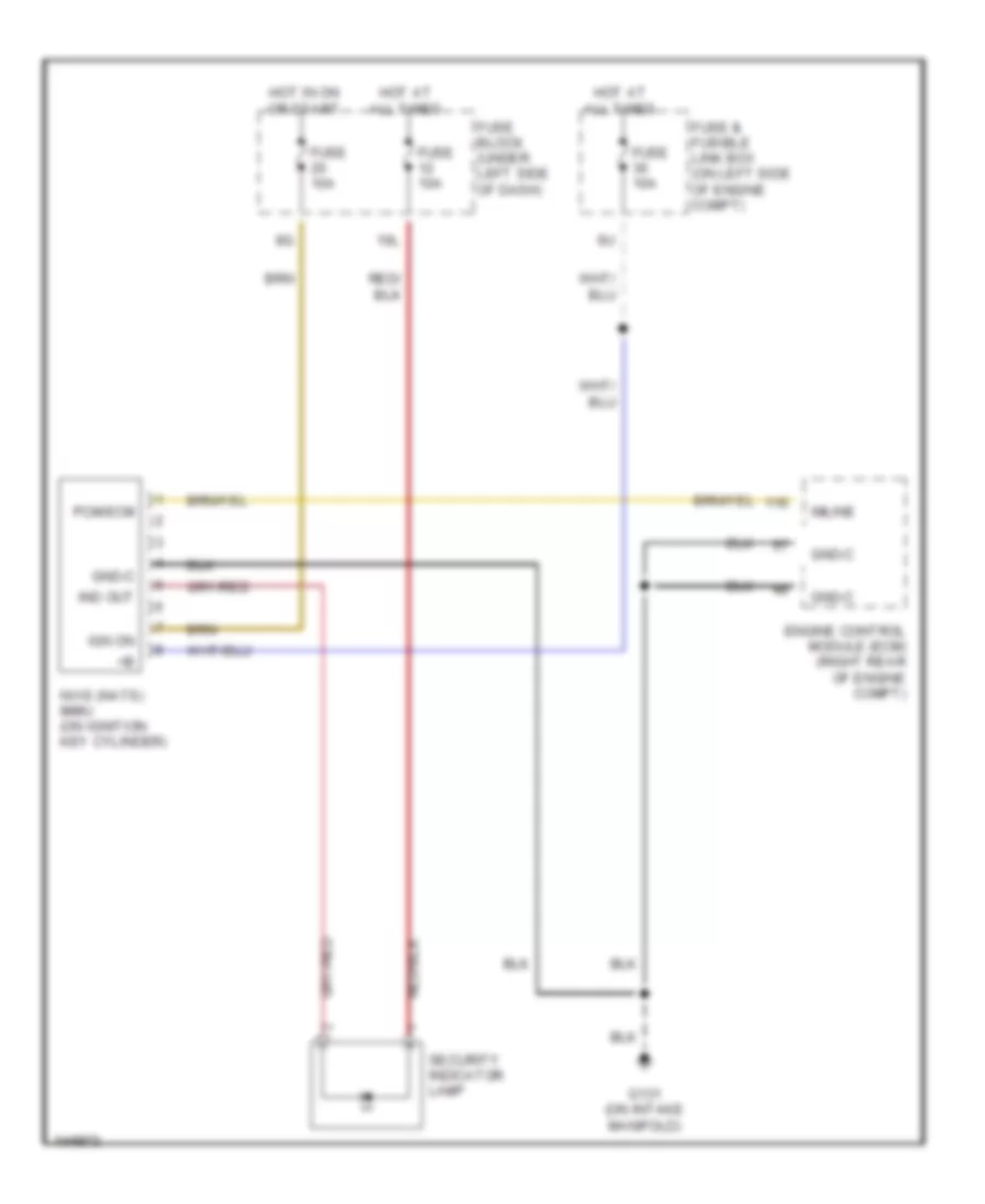Immobilizer Wiring Diagram NATS for Nissan Sentra XE 2001