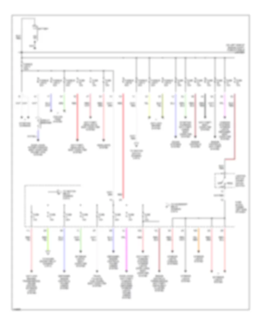 Power Distribution Wiring Diagram 1 of 2 for Nissan Sentra XE 2001