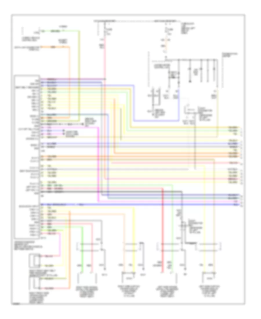Supplemental Restraints Wiring Diagram 1 of 2 for Nissan Altima S 2008