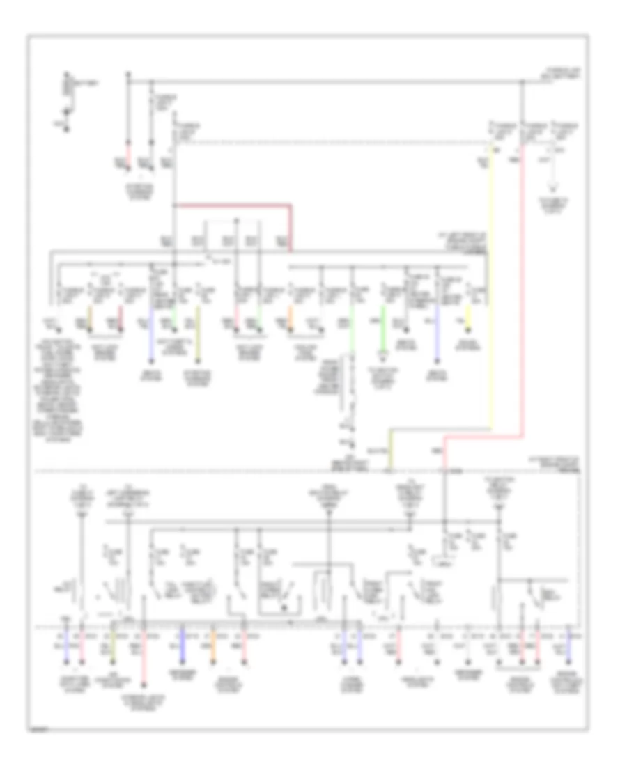 Power Distribution Wiring Diagram 1 of 3 for Nissan Maxima SL 2008