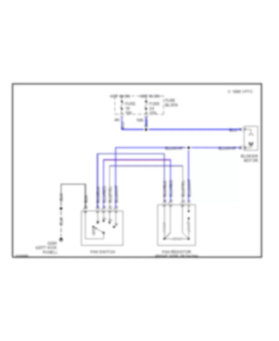 Heater Wiring Diagram for Nissan Frontier XE 1998