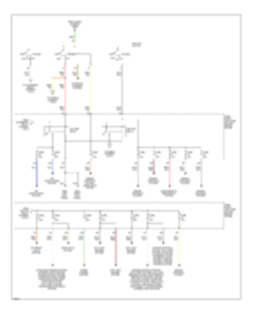 Power Distribution Wiring Diagram 2 of 2 for Nissan Frontier XE 1998