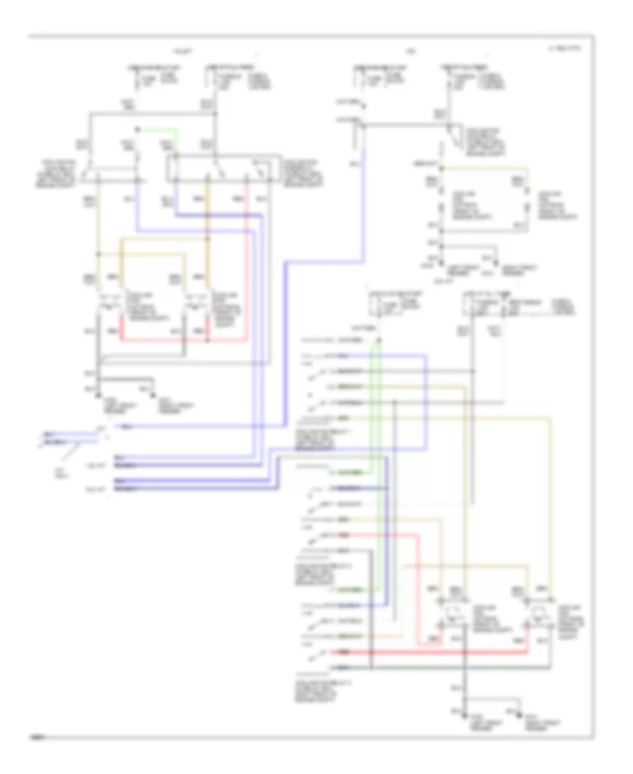 A C Wiring Diagram Push Control Type 2 of 2 for Nissan Sentra LE 1994