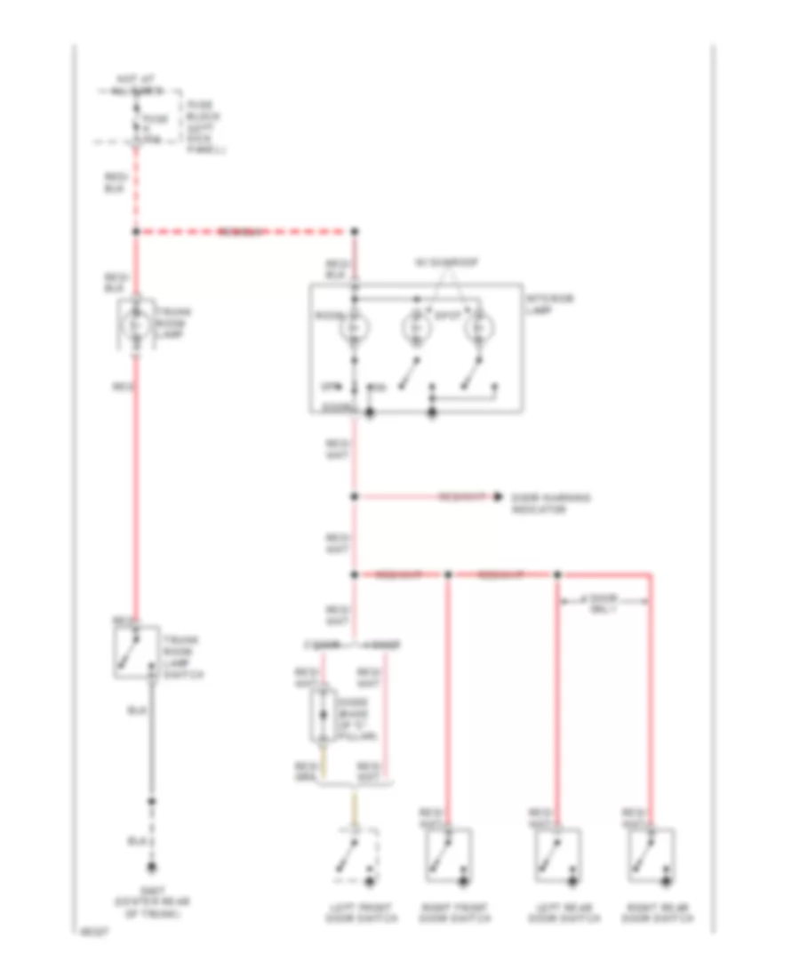Courtesy Lamps Wiring Diagram for Nissan Sentra LE 1994